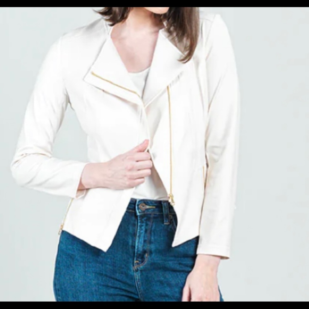 ClaraSunWoo Liquid Leather Knit in Ivory
